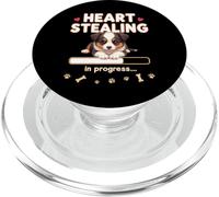 Cuore, cane da pastore australiano, regalo divertente per cuccioli australiani PopSockets PopGrip per MagSafe