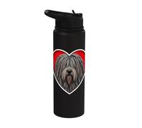 Cuore Cane Pastore Bergamasco Stainless Steel Insulated Water Bottle