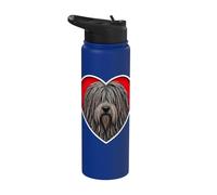 Cuore Cane Pastore Bergamasco Stainless Steel Insulated Water Bottle