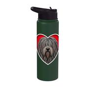 Cuore Cane Pastore Bergamasco Stainless Steel Insulated Water Bottle