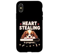 Cuore Cavalier King Charles Spaniel Cane Divertente Regalo Cucciolo Custodia per iPhone X/XS