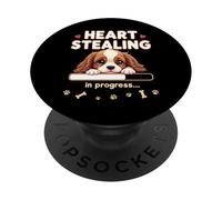 Cuore Cavalier King Charles Spaniel Cane Divertente Regalo Cucciolo PopSockets PopGrip Adesivo