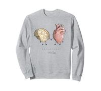 Cuore & Cervello With Love Felpa