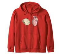 Cuore & Cervello With Love Felpa con Cappuccio