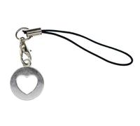 Cuore Ciondolo Cellulare pendente Miniblings Argento Amore San Cerchio 15mm