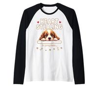 Cuore Cocker Spaniel Cane Divertente Regalo Cocker Spaniel Cucciolo Maglia con Maniche Raglan