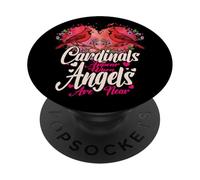 Cuore commemorativo Uccello cardinale rosso Compare Gli PopSockets PopGrip Adesivo