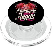Cuore commemorativo Uccello cardinale rosso Compare PopSockets PopGrip per MagSafe