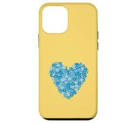 Cuore con fiore nontiscordardime - simbolo d'amore floreale blu Custodia per iPhone 12 mini