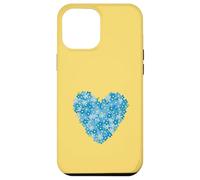 Cuore con fiore nontiscordardime - simbolo d'amore floreale blu Custodia per iPhone 12 Pro Max