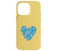 Cuore con fiore nontiscordardime - simbolo d'amore floreale blu Custodia per iPhone 14 Pro Max