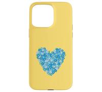 Cuore con fiore nontiscordardime - simbolo d'amore floreale blu Custodia per iPhone 15 Pro Max