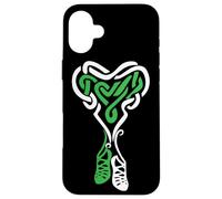 Cuore con nodo celtico irlandese Step Dancing Custodia per iPhone 16 Plus