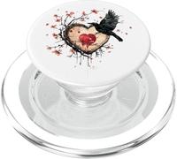 Cuore Corvo Cherry Blossom Broken Love Goth Art PopSockets PopGrip per MagSafe