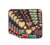 Cuore Crush Fiore Del Computer Portatile Del Computer Portatile 13 pollice Manicotto Del Computer Portatile Antiurto Moda Borsa Del Computer Portatile per Donne Uomini Valigetta