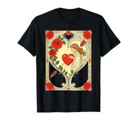 Cuore custodito Vintage Art Nouveau Romance Maglietta
