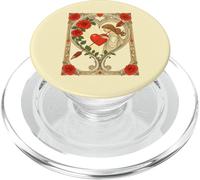 Cuore custodito Vintage Art Nouveau Romance PopSockets PopGrip per MagSafe