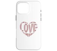 Cuore d'amore per ragazze e donne carino San Valentino Custodia per iPhone 16 Pro Max