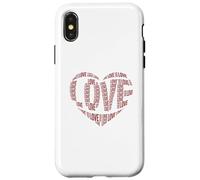 Cuore d'amore per ragazze e donne carino San Valentino Custodia per iPhone X/XS