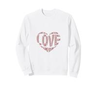 Cuore d'Amore per Ragazze e Donne Carino San Valentino Felpa