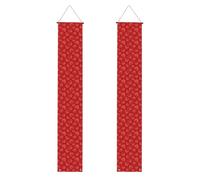 Cuore d'amore per San Valentino, Decorazioni per feste di laurea - Striscione da appendere al portico, bandiera di benvenuto per esterni e interni