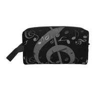 Cuore della nota musicale, Borsa per il trucco Borsa per cosmetici Borsa da viaggio portatile da viaggio Borsa per trucco Organizer