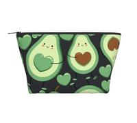 Cuore di avocado carino senza cuciture, Borsa da toilette Borsa per trucco Borsa per cosmetici Borsa da toilette da viaggio portatile
