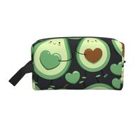 Cuore di avocado carino senza cuciture, Borsa per il trucco Borsa per cosmetici Borsa da viaggio portatile da viaggio Borsa per trucco Organizer