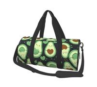 Cuore di avocado carino senza cuciture, Borsone da viaggio di grande capacità Borsa rotonda Borsa da viaggio sportiva Borsa da viaggio Borsa da fitness