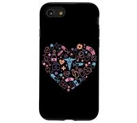 Cuore di battito cardiaco medico simboli di assistenza sanitaria Custodia per iPhone SE (2020) / 7/8