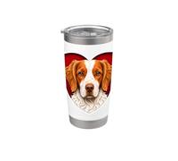 Cuore di Bretagna Spaniel Bicchiere termico in acciaio inox doppia parete