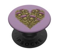 Cuore di cardo Fiore selvatico Bambino PopSockets PopGrip Adesivo