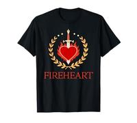 Cuore di fuoco vintage Maglietta