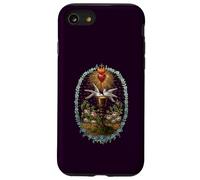 Cuore di Gesù Colombe Calice Eucaristia Cristiana Antico Custodia per iPhone SE (2020) / 7/8