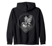 Cuore di Gesù - Il Sacro Cuore Felpa con Cappuccio