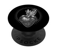Cuore di Gesù - Il Sacro Cuore PopSockets PopGrip Adesivo