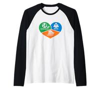 Cuore di Governance Sociale Ambientale ESG Maglia con Maniche Raglan