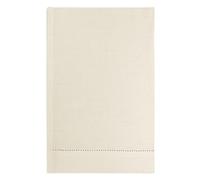 Cuore di lino - Asciugamano Leggero per Il Viso in Puro Lino 100% Made in Italy Ajour Bianco Panna (60x100cm)