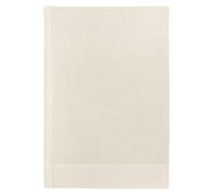 Cuore di lino - Asciugamano Leggero per Il Viso in Puro Lino 100% Made in Italy Moderno Bianco Panna (60x100cm)