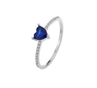 Cuore di lusso a quattro punte zaffiro All-Diamond coppia anello per le donne originale sterling S925 argento fidanzamento regalo gioielli
