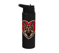 Cuore di pastore tedesco di zibellino Stainless Steel Insulated Water Bottle