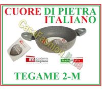 CUORE DI PIETRA PADELLA TEGAME 2-M ANTIGRAFFIO ANTIADERENTE CUCINARE SENZA OLIO