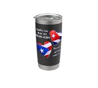 Cuore di Porto Rico e Cuba, due ali dello stesso uccello Bicchiere termico in acciaio inox doppia parete