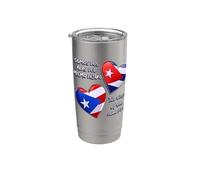 Cuore di Porto Rico e Cuba, due ali dello stesso uccello Bicchiere termico in acciaio inox doppia parete