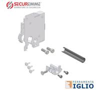 SECUREMME CUORE DI RICAMBIO A CILINDRO EUROPEO SECURTINA SX SINISTRO, 4 MANDATE CORSA 40 mm PER SERRATURE SERIE 25, BLOCCO DEL CILINDRO IN CASO DI ESTRAZIONE FORZATA