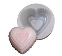 Cuore di silicone di alta qualità, flessibile, durevole, per caramelle, cioccolato e pasticceria gratuita