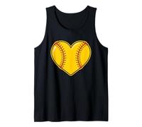 Cuore di Softball per Giocatori, Compagni di Squadra, Allenatori o Genitori Canotta
