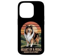 Cuore di un eroe - Rough Collie Spirit Vintage Design Custodia per iPhone 14 Pro