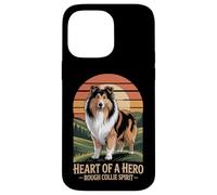 Cuore di un eroe - Rough Collie Spirit Vintage Design Custodia per iPhone 14 Pro Max