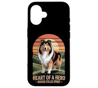 Cuore di un eroe - Rough Collie Spirit Vintage Design Custodia per iPhone 16